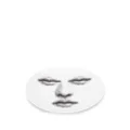 Fornasetti eyes and lips print plate - White