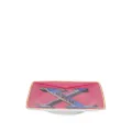 Versace Alphabet X plate (12cm) - Pink
