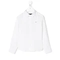 Emporio Armani Kids poplin shirt - White
