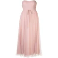Marchesa Notte Bridesmaids strapless tulle long bridesmaid gown - Pink