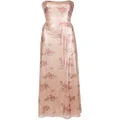 Marchesa Notte Bridesmaids bridesmaid floral-printed sequin gown - Pink