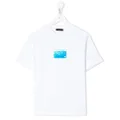 Nº21 Kids logo patch T-shirt - White