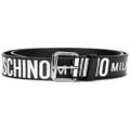 Moschino all-over logo belt - Black