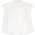 Nili Lotan oversized flared blouse - White