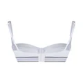 Dolce & Gabbana logo-underband balconette bra - White