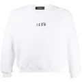 Dsquared2 mini Icon-print crew neck sweatshirt - White