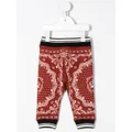 Dolce & Gabbana Kids bandana print track pants - Red