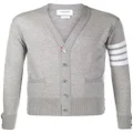 Thom Browne 4-Bar V-neck cardigan - Grey