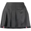 Thom Browne high-waisted pleated mini skirt - Grey