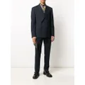 Dolce & Gabbana metallic button double-breasted suit jacket - Blue