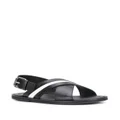 Bally slingback flat sandals - Black