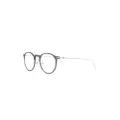 Montblanc polished round-frame glasses - Grey