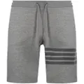 Thom Browne cotton striped track shorts - Grey