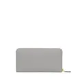 Prada Saffiano logo plaque wallet - Grey