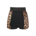 Dolce & Gabbana leopard-print high-waisted briefs - Brown
