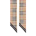 Burberry Vintage Check skinny scarf - Neutrals