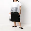 Simone Rocha cut-out ruffle detail skirt - Black