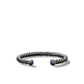 David Yurman sterling silver Cable Cuff lapis lazuli bracelet