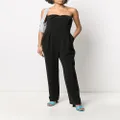 Moschino strapless pleated jumpsuit - Black