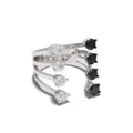 Delfina Delettrez 18kt white gold Domino Dots diamond ring - Silver