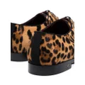 Dolce & Gabbana Millennials leopard-print Derby shoes - Brown