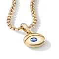 David Yurman 18kt yellow gold Evil Eye sapphire amulet