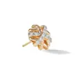 David Yurman 18kt yellow gold Crossover diamond stud earrings