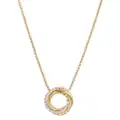 David Yurman 18kt yellow gold Crossover diamond necklace