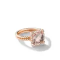 David Yurman 18kt rose gold Chatelaine morganite and diamond ring - Pink