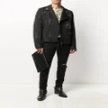Dolce & Gabbana logo-patch biker jacket - Black
