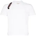 Alexander McQueen logo-strap pique polo shirt - White