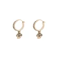 Alexander McQueen skull hoop earrings - Metallic