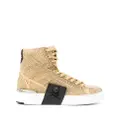 Philipp Plein studded high-top sneakers - Gold