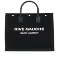 Saint Laurent Rive Gauche canvas tote bag - Black