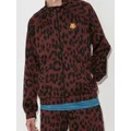Kenzo leopard print track jacket - Black