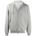 Brunello Cucinelli zip-up cashmere hoodie - Grey