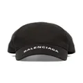 Balenciaga logo-visor baseball cap - Black