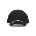 Balenciaga logo-visor baseball cap - Black