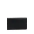 Marni logo-print leather card case - Black