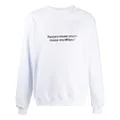 MSGM slogan print sweatshirt - White