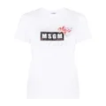MSGM cupid logo print T-shirt - White