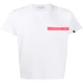 Mackintosh stripe detail T-shirt - White
