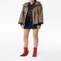 Burberry logo tape Vintage Check hooded jacket - Neutrals