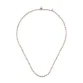 Dodo 9kt rose gold and sterling silver Granelli beaded necklace - Pink
