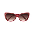 Barton Perreira Secreta Libi oversized sunglasses - Red