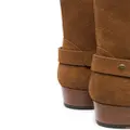 Saint Laurent Wyatt suede boots - Brown