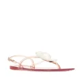 Casadei heart crystal-embellished sandals - Pink
