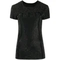 Philipp Plein Crystal Plein embroidered T-Shirt - Black