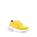 Philipp Plein Studs velvet chunky-sole sneakers - Yellow