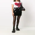 Philipp Plein patent mini skirt - Black